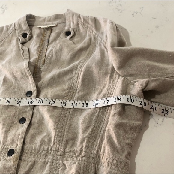 Coldwater Creek beige push button front jacket - Picture 13 of 16